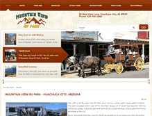 Tablet Screenshot of mountainviewrvpark.com